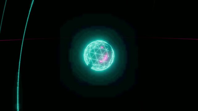Abstract Kinetic Glass Shatter Matrix Background