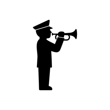 Military Bugler Funeral Icon