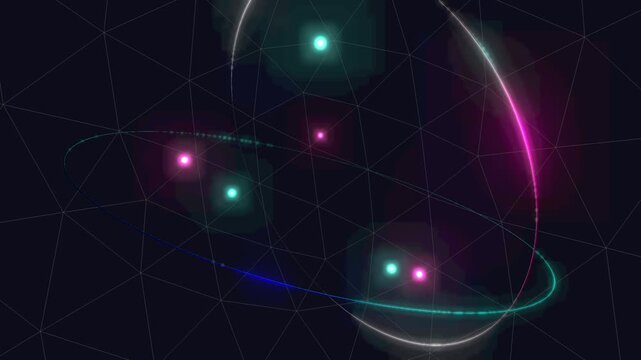 Abstract Liquid Metal Matrix Background