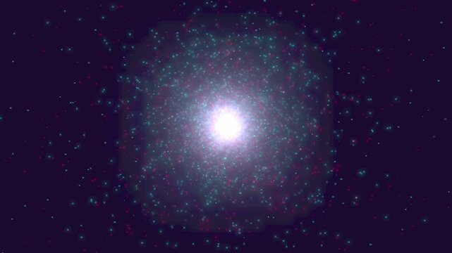 Abstract Orbital Megacity Matrix Background
