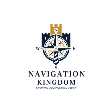Strong nautical and strategic branding for travel agencies, real estate, or guidance-based business solutions.