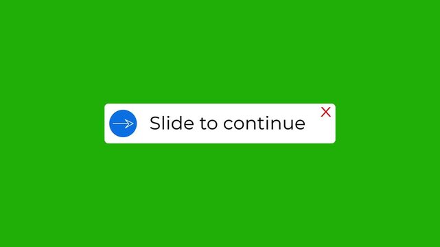 interactive slide to continue modal window animation with arrow motion.