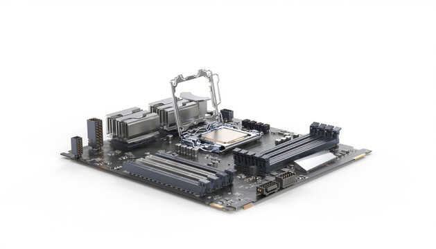 Computer motherboard with CPU socket
