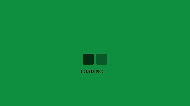Minimalist Square Grid Loading Animation &ndash; Modern Green Theme Preloader Motion Graphics for App UI, Website Interface, and Digital Software Branding.