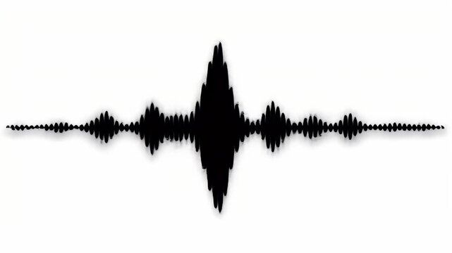A black waveform graphic against a white background.