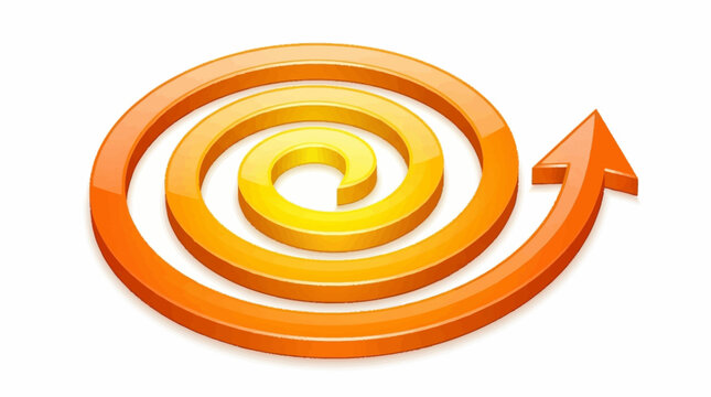 Back to school with colorful spiral arrow school supplies isolated