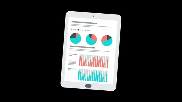 User data analysis icon isolated on an alpha channel background