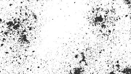 Obraz premium Grunge Ink Brush Stroke Isolated on White Background with Organic Splatter Marks Distressed Texture and Artistic Vector Design Elements.