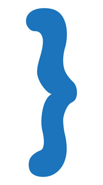 Curly bracket png blue sign, transparent background