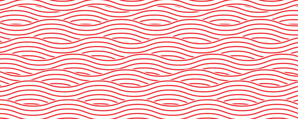 Abstract wavy lines. Abstract curved lines. Draped net pattern on ripple thin curves. Abstract vector colored waves. Background simple curved line pattern. © malik