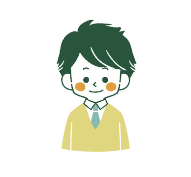 笑顔の男子学生