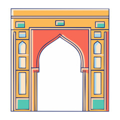 Fototapeta premium Flat design illustration of a simple house