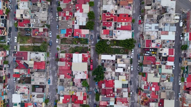Overhead view of Ecatepec in the Greater Mexico City area