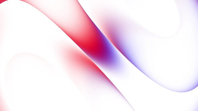 Crisp abstract motion background with sharp crimson and purple light rays slicing white backdrop. High quality loop designed specifically to boost engagement for contemporary commercial tech.