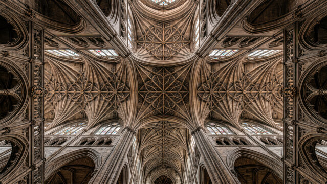 Gothic Cathedral Vaulted Ceiling