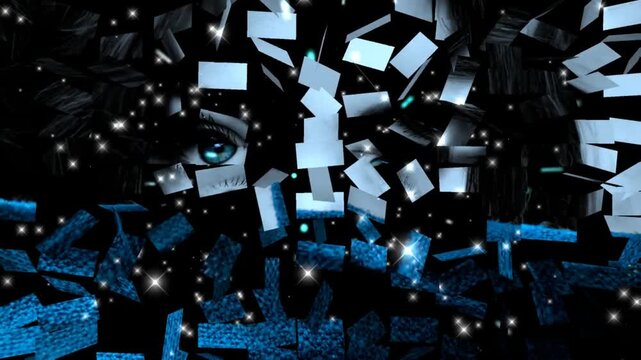 abstract blue background with alpha channel