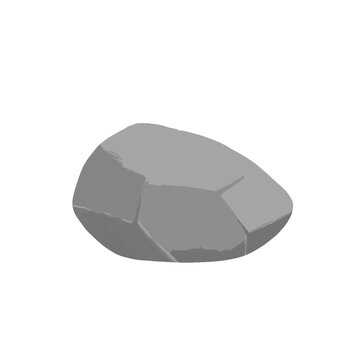 black stones isolated on white