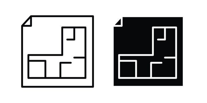 Architecture plan icon