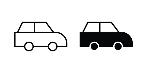 Naklejka premium Compact car icon