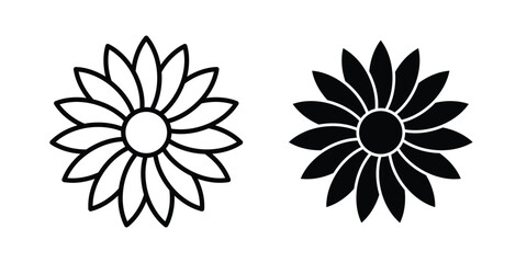 Fototapeta premium Sunflower icon