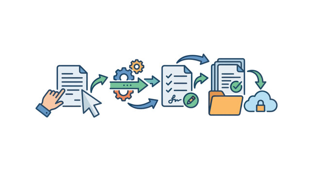 Documents and files transfer online.