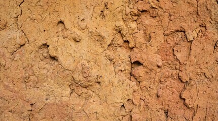 Fototapeta premium natural clay wall texture, organic imperfections, earthy aesthetic