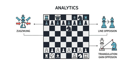 Chess strategy and analytics board. © Akil