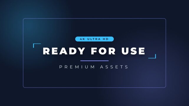 Premium asset, 4K Ultra HD video background with glowing blue and purple lights, seamless loop, symbolizing technology and innovation