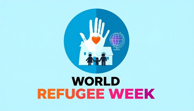 World Refugee Week Compassion Emblem Poster