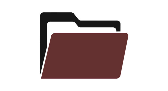 Brown office file folder icon.