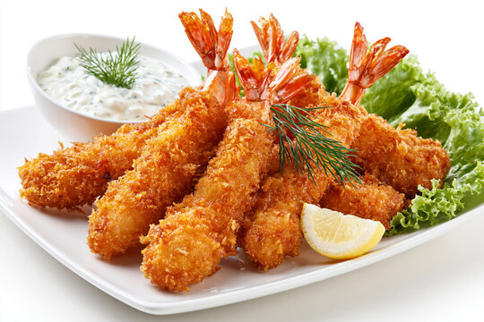 Ebi Fry Isolated on White Background