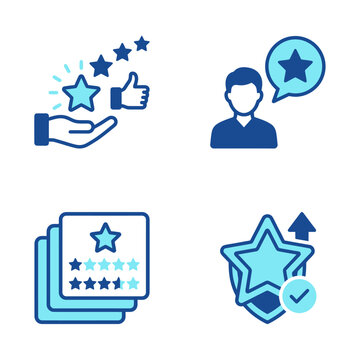 Rating stars icons for feedback.