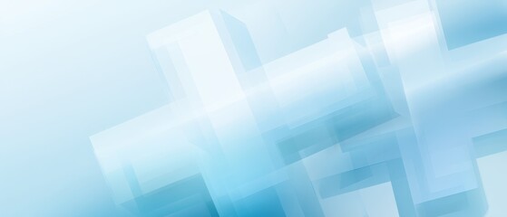 Fototapeta premium Clean Abstract Medical Background with Blue and White Gradients