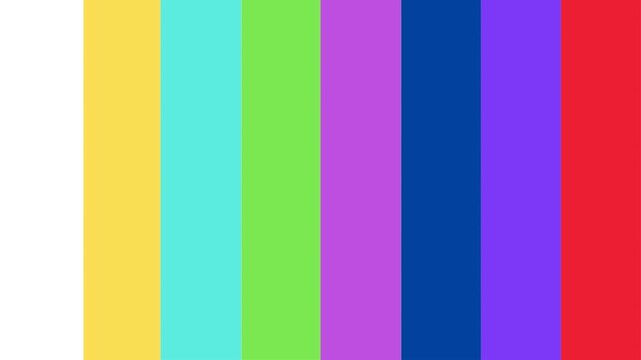 Vibrant vertical color bars create a dynamic, abstract graphic spectrum background
