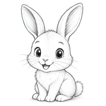 white rabbit on white