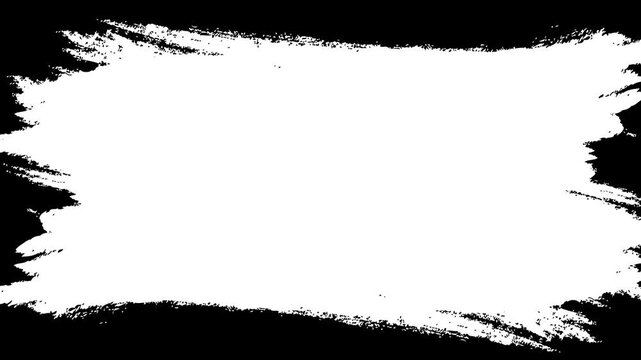 Artistic Rough Edge Brush Stroke Animated Luma Matte Mask Template for Compositing