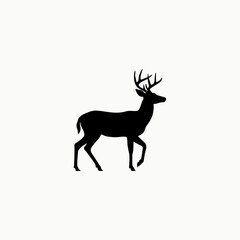 Fototapeta premium deer silhouette vector