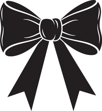 Bow icon. Ribbon bow icon. Gift, present design elements. Bow on gift ribbon string vector icon.Minimalist bow ribbon icon set, hand drawn doodle gift knot collection.