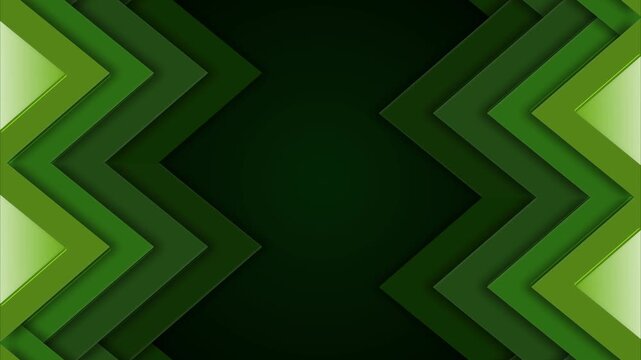 Abstract layered chevron pattern forming mirrored arrows geometric modern background animation