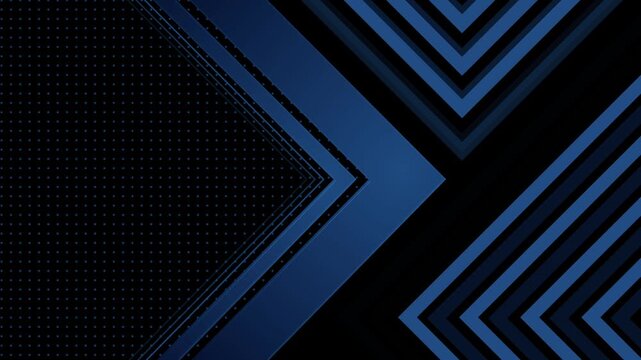 Abstract geometric background chevrons and dotted texture animation, high-contrast modern pattern