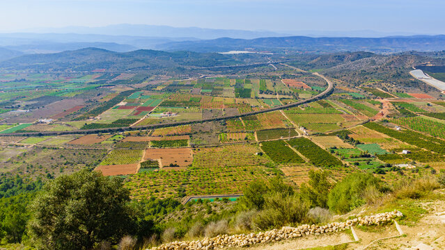 View over the valley from the Hermitage of Saint Lucy and Saint Benedict, Alcossebre in Spain