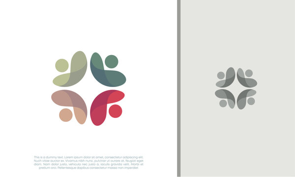 Global Community Logo Icon Elements Template. Community human Logo template vector. Community health care. Abstract Community logo