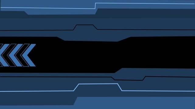 Abstract tech background with chevron arrows animation