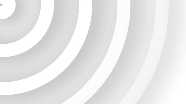 Abstract concentric curved rings creating soft shadowed ripple pattern background animation