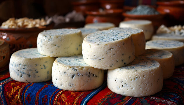 Traditional Turkish cheese, particularly famous in Erzurum and Kars. It is made by allowing blue mold to naturally grow on string cheese