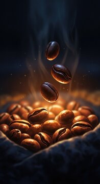 Freshly Roasted Coffee Beans - Aromatic Delight.