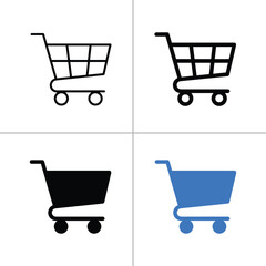 Shopping Cart Icons Set Vector Illustration © NASIMA Stock 