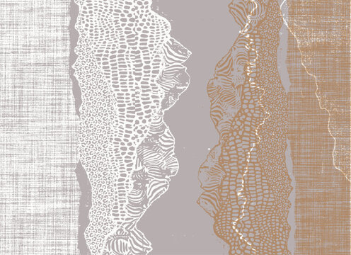 luxury vintage trendy abstract geometric shapes pattern background design scarf. retro modern print square border texture print 