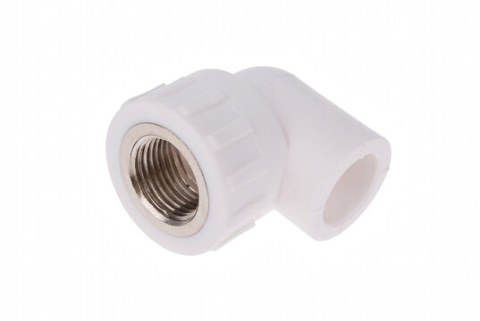 White PPR Female Threaded 90 Degree Elbow Pipe Fitting for Plumbing Systems
