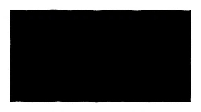 手書き風フレーム　外側塗りつぶし